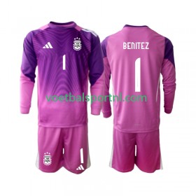 Argentinië Walter Daniel Benitez 1 Doelman Kind Thuis Tenue 2025 L/S
